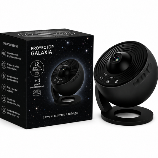 Proyector de galaxia 12 en 1con rotación 360º